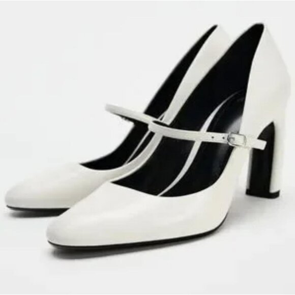 ZARA CURVED HEEL PUMP - Picture 2 of 5